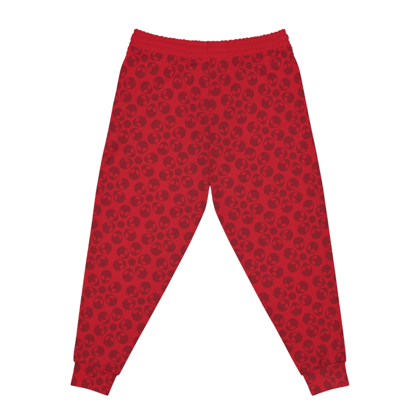 Stylish Floral Athletic Joggers Trendy Joggers Comfortable Workout Pants Casual Loungewear Gifts for Fitness Lovers Alien Flowers Dark Red