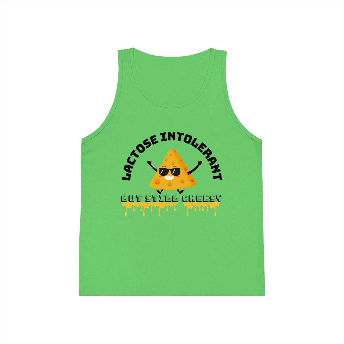 Lactose Intolerant Kid's Jersey Tank Top, Funny Kids Clothing, Dairy-Free Tees, Summer Outfits, Birthday Gift
