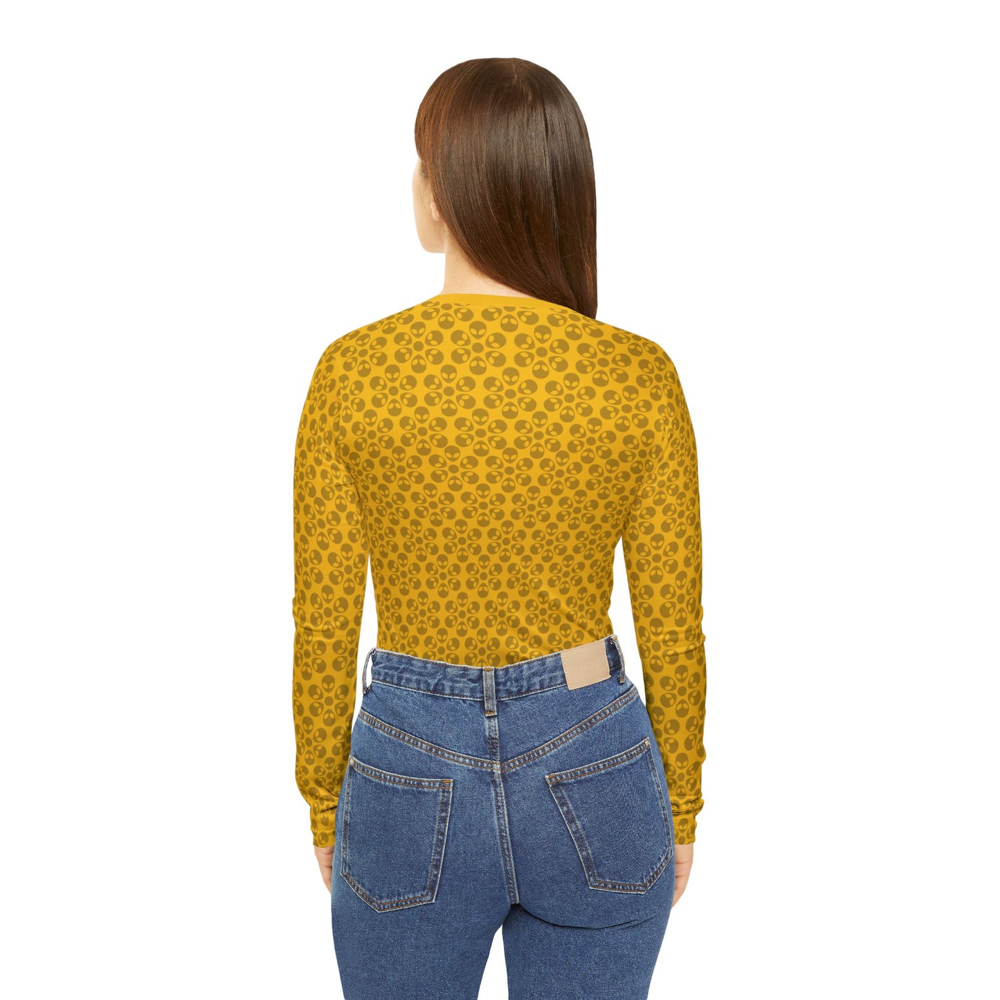 Chic Floral VNeck Shirt Stylish Womens Top Perfect for Everyday Wear Casual Gatherings Spring Outings Mother’s Day Gift Alien Flowers Yellow