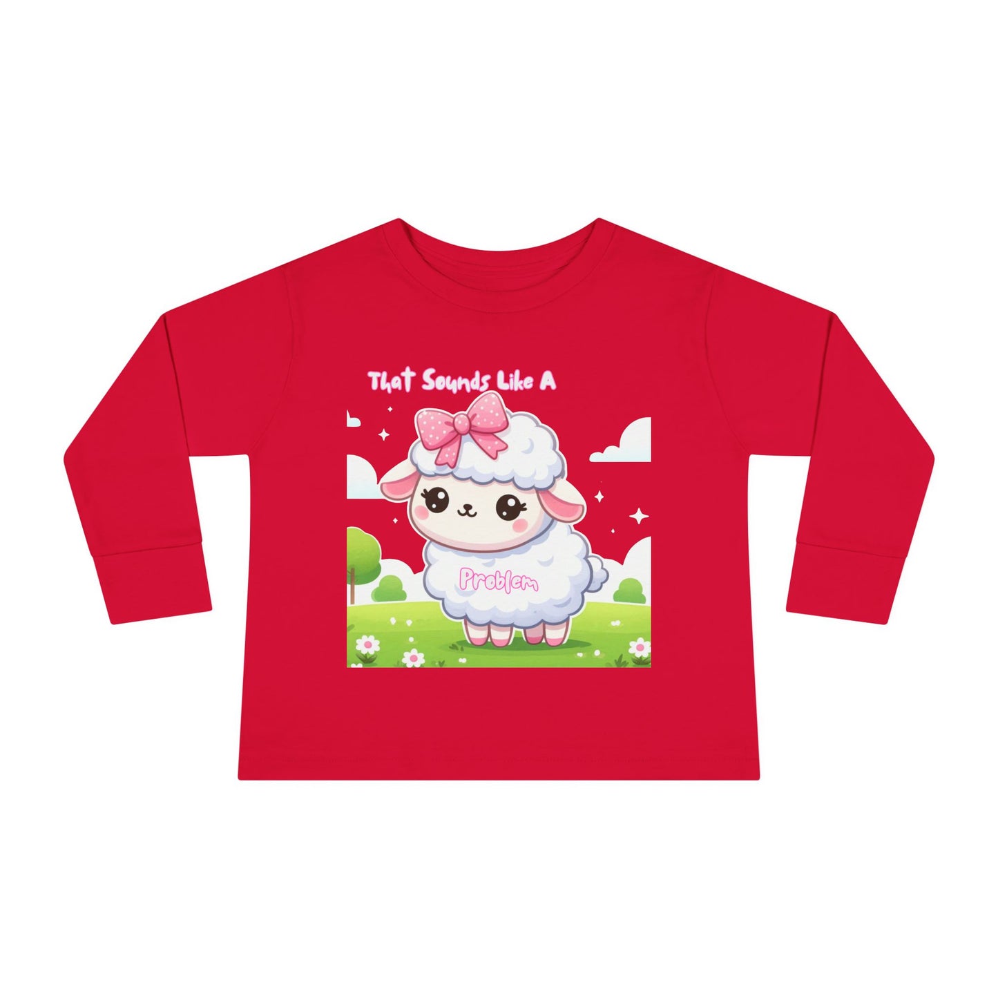 Cute Toddler Long Sleeve Tee - "That Sounds Like A Party" Design