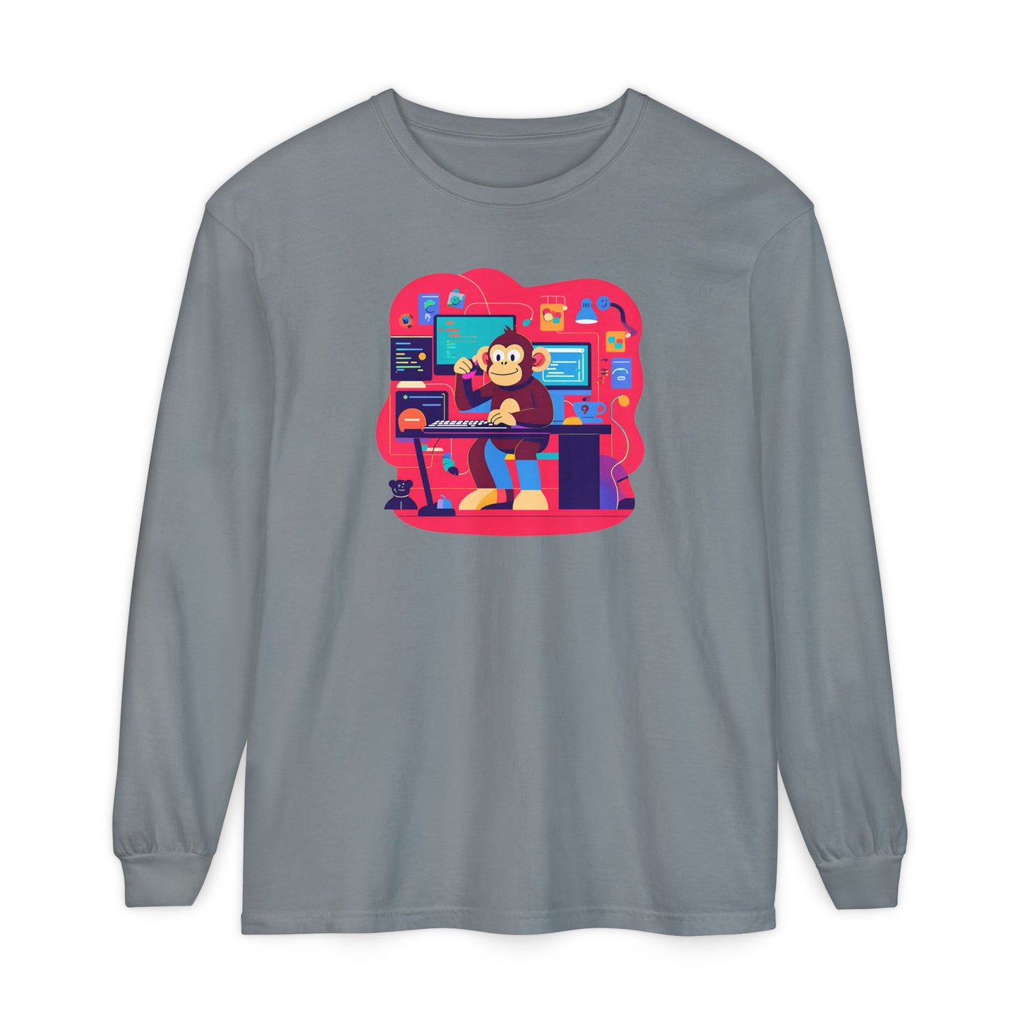 Unisex Garment-dyed Long Sleeve T-Shirt