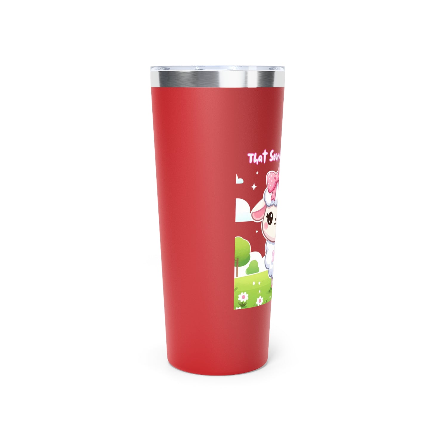 Cute Sheep Tumbler - Insulated Drinkware for Tea & Coffee Lovers, Travel Mug, Gift for Animal Lovers, Birthday Party, Everyday Use