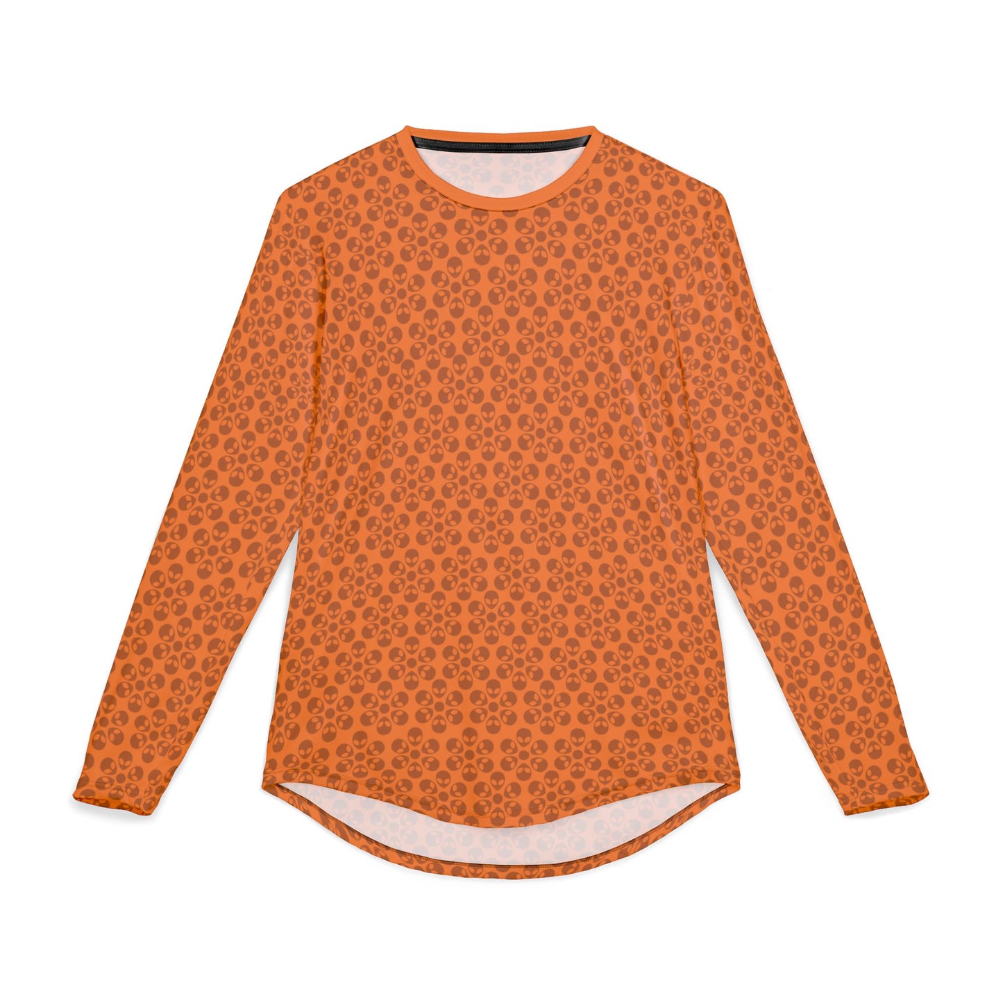 Mens UV Protection Long Sleeve Shirt  Alien Flowers Crusta