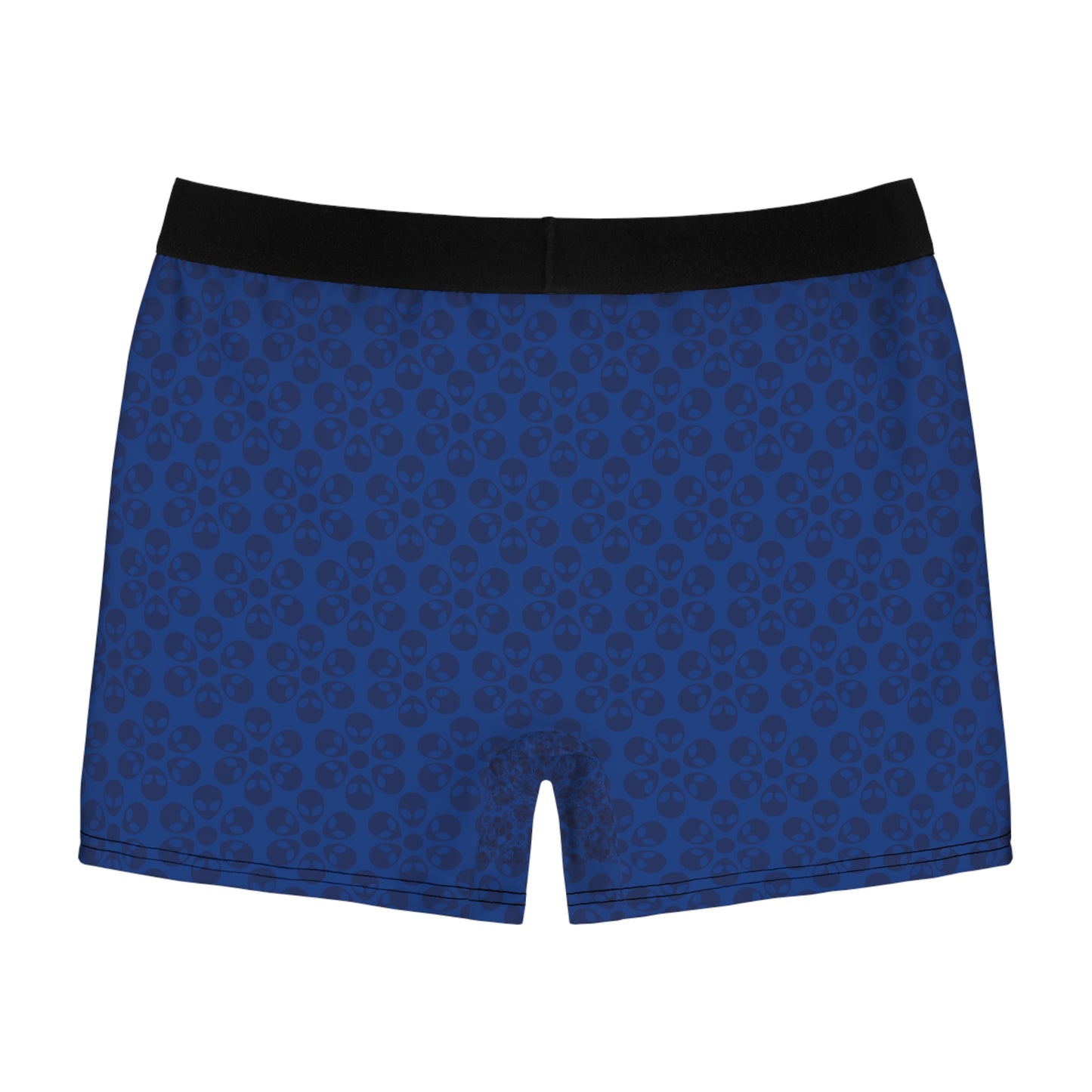 Mens Boxer Briefs  Alien Flowers Dark Blue