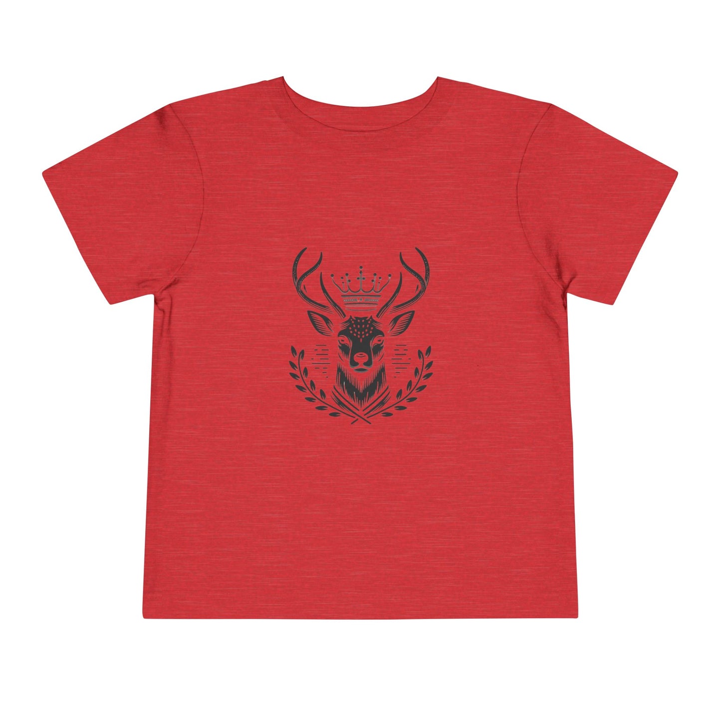 Royal Deer Toddler Short Sleeve Tee - Cute Animal Graphic Tee for Kids - Oh Deer Lord