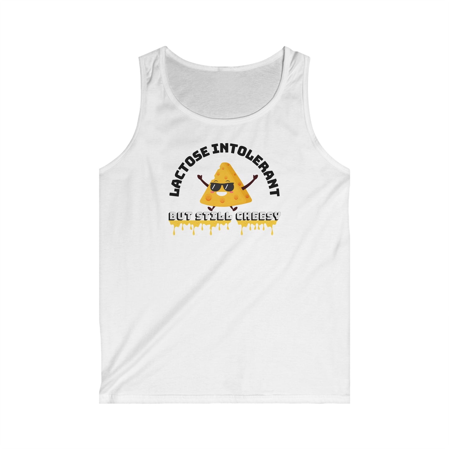 Lactose Intolerant Graphic Tank Top, Funny Tee, Summer Wear, Gift for Food Lovers, Unique Men's Fashion