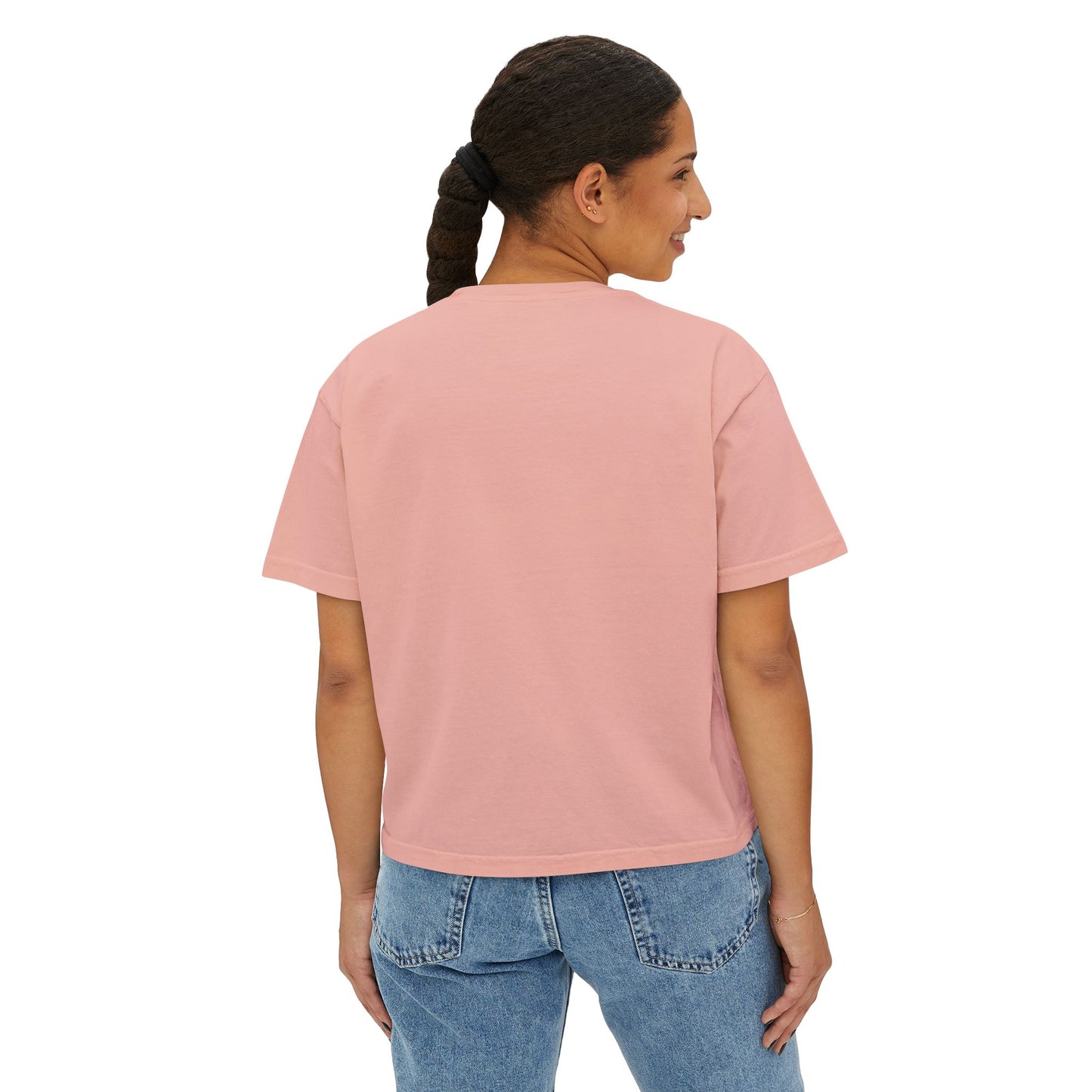 Curious Adventure Women's Boxy Tee, Casual Summer Top, Gift for Foodies, Vintage Inspired Shirt, Chew Curiously Tee