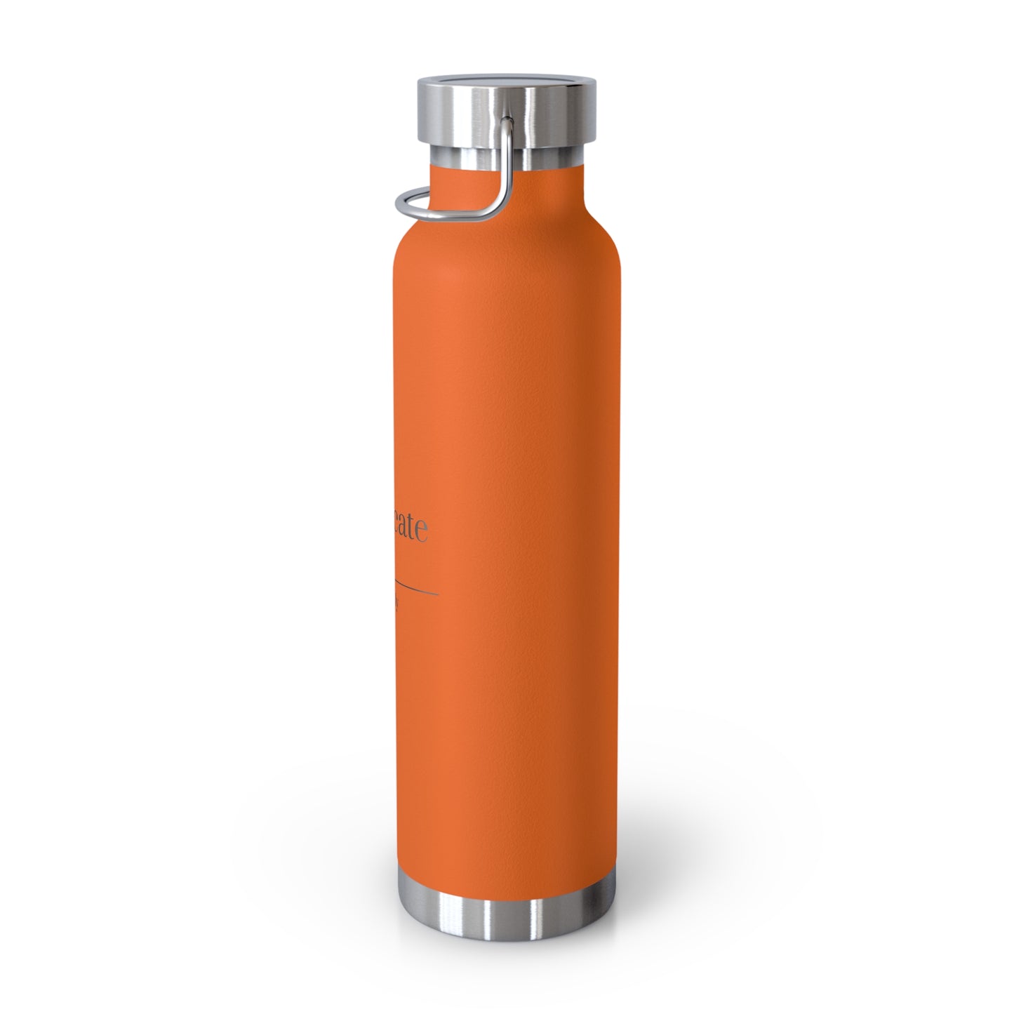 Curated Copper Insulated Water Bottle, 22oz | Stylish Hydration, Eco-Friendly, Gift for Adventurers, Travel Companion, Quote Bottle