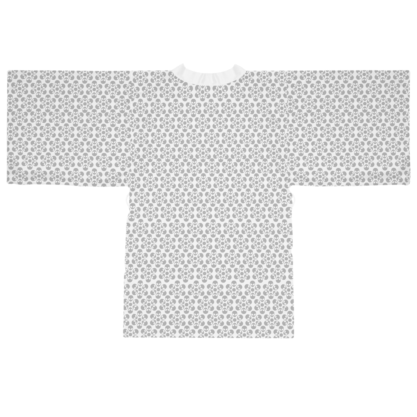 Chic Floral Long Sleeve Kimono Robe Bohemian Loungewear Relaxation Gift Spa Day Essential Cozy Home Attire Trendy Style Alien Flowers Red