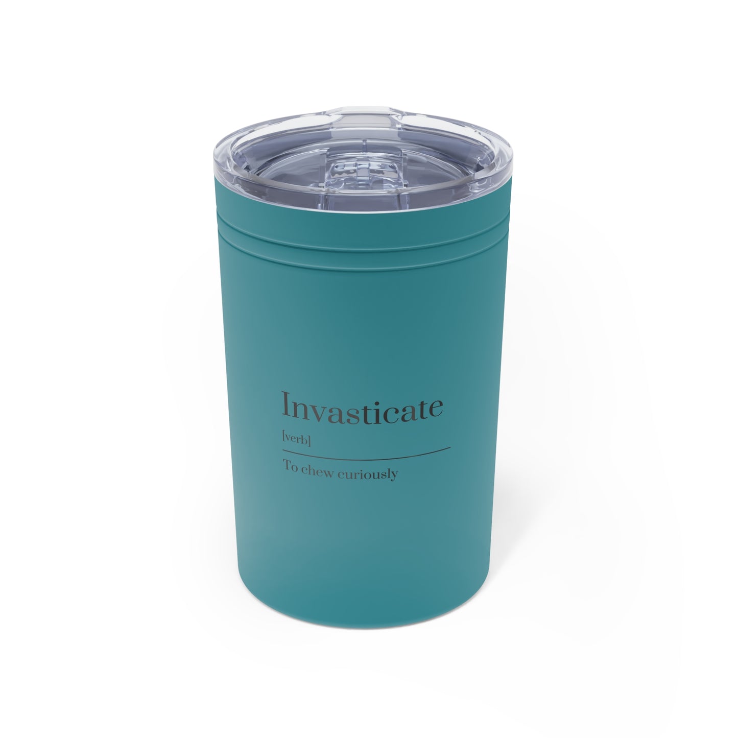 Curious Chew Tumbler, Vacuum Insulated 11oz Travel Mug, Unique Gift for Chefs, Foodies, Kitchen Decor, Birthday Present, Fun Drinkware