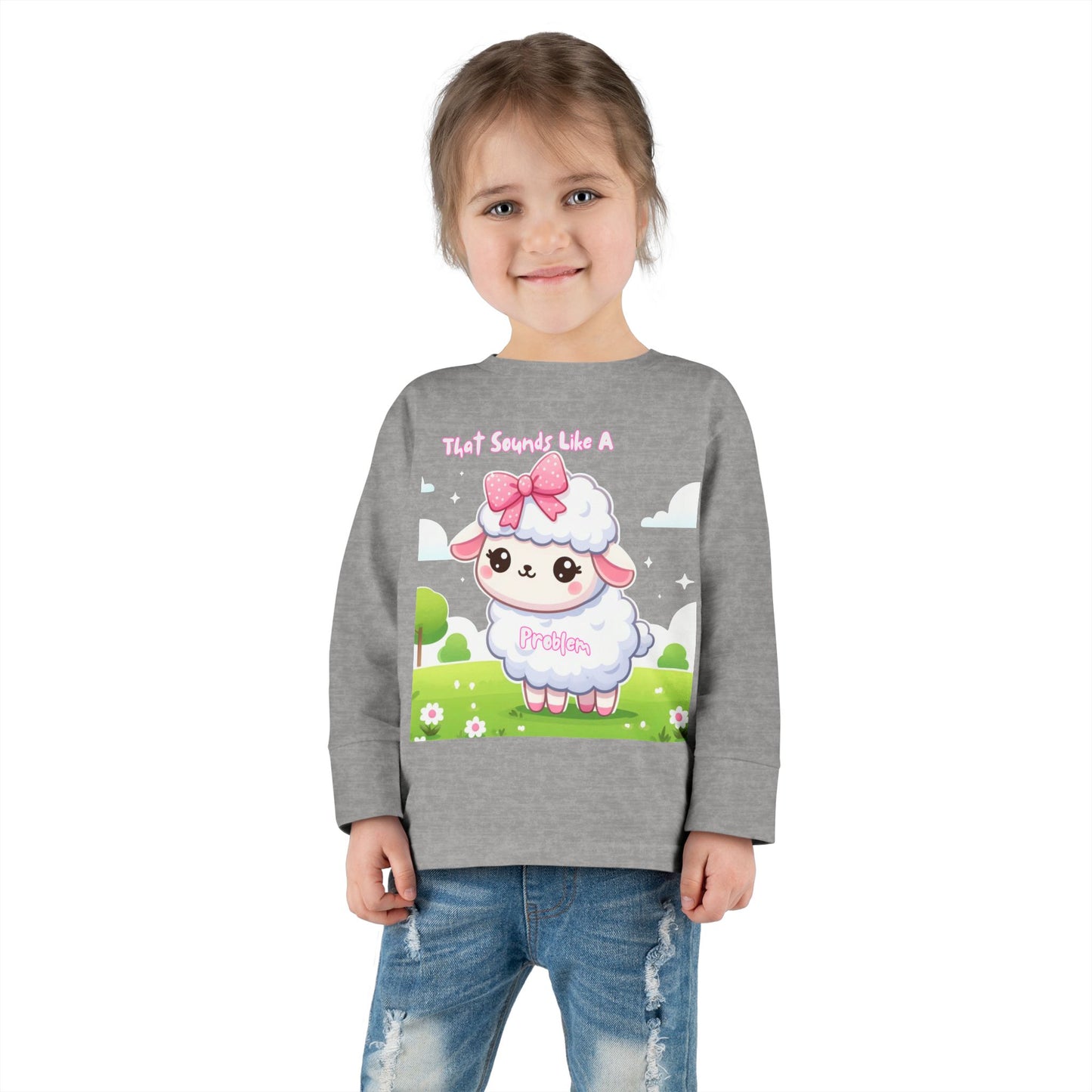 Cute Toddler Long Sleeve Tee - "That Sounds Like A Party" Design