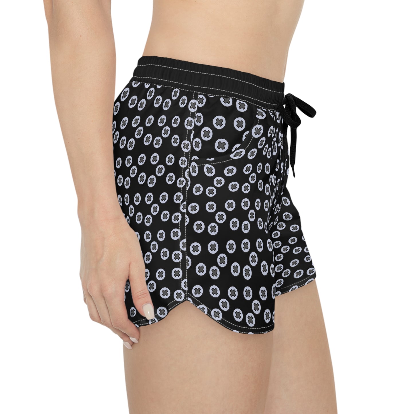 Chic Women's Casual Shorts, Comfy Summer Lounge Wear, Perfect for Vacations, Spa Days, & Relaxing at Home - Black
