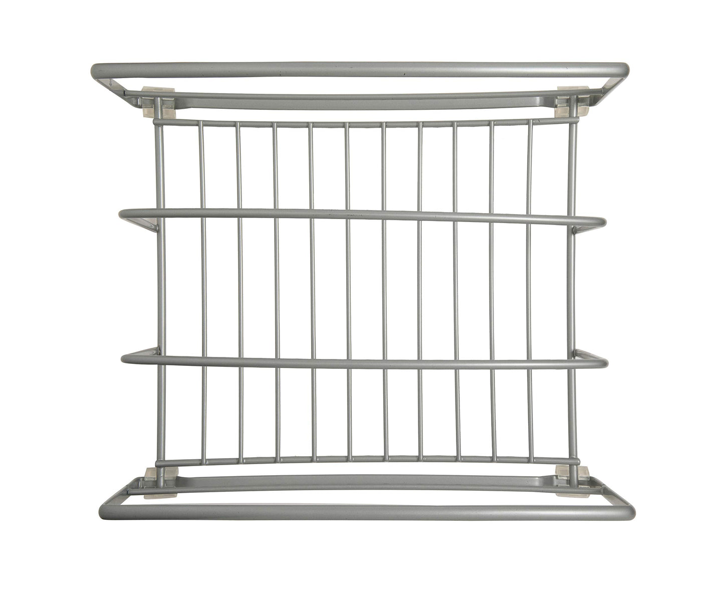 Amtido Kitchen Cupboard Storage Organiser Rack For Trays, Chopping Boards, Cooking Sheets And Baking Accessories – Suitable For Pantry, Cabinet Drawers, Counter-top Or Under Sink – Matt Silver
