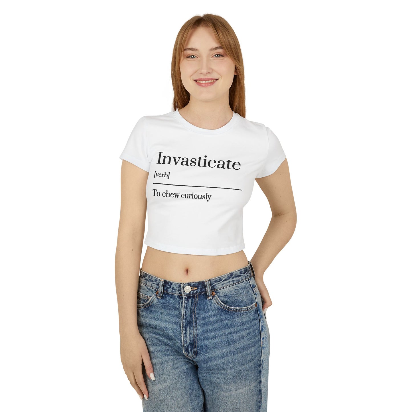 Playful Definitions Baby Tee, Cute Graphic Tee, Gift for Friends, Funny T-Shirt, Trendy Cropped Top, Summer Outfit
