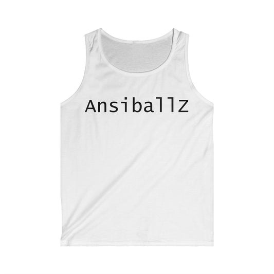 Trendy Men's Tank Top with 'Ansibal1z' Design, Casual Wear, Summer Outing, Fitness Apparel, Gift for Him, Beach Style