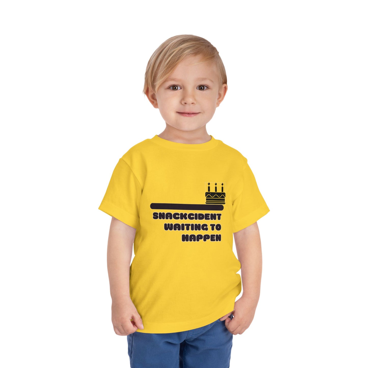 Toddler Birthday Tee - Shackcident Waiting to Happen, Cute Kids Shirt, Fun Party Outfit, Gift for Birthdays, Playful Toddler Apparel