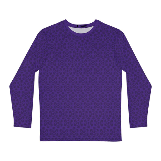 Mens Long Sleeve Floral Pattern Shirt Trendy Casual Wear Gift for Him Spring Fashion Everyday Comfort Unique Style Alien Flowers Purple