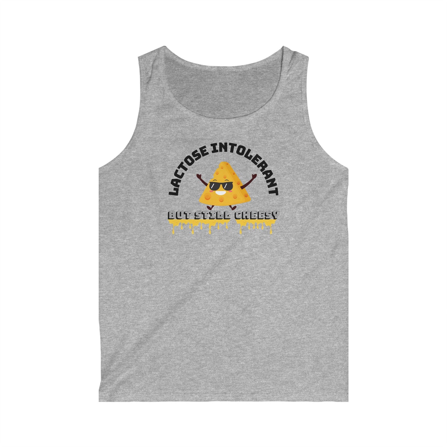 Lactose Intolerant Graphic Tank Top, Funny Tee, Summer Wear, Gift for Food Lovers, Unique Men's Fashion