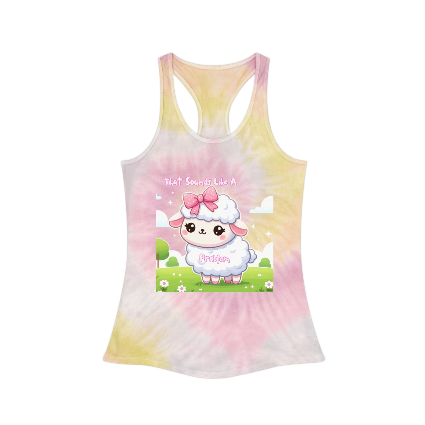 Cute Tie Dye Racerback Tank Top - Perfect for Summer Vibes & Casual Outings
