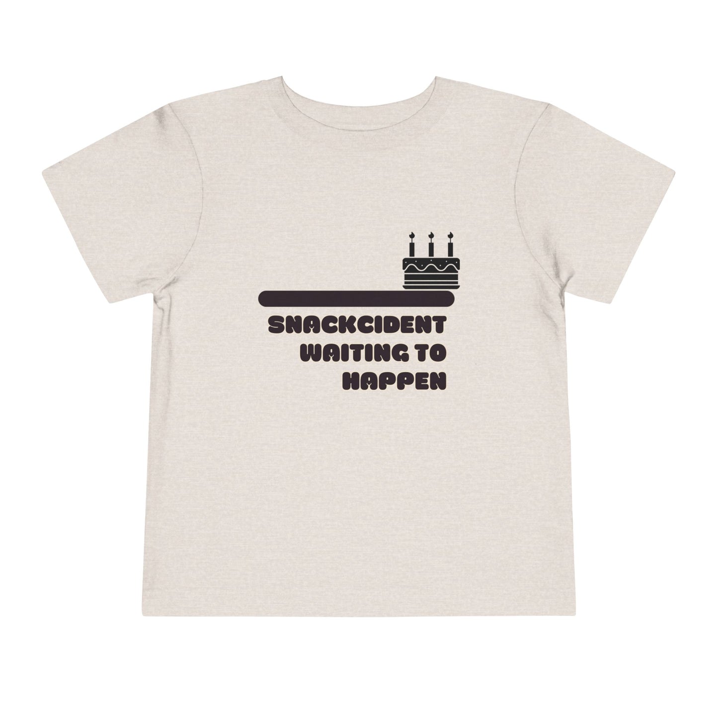 Toddler Birthday Tee - Shackcident Waiting to Happen, Cute Kids Shirt, Fun Party Outfit, Gift for Birthdays, Playful Toddler Apparel