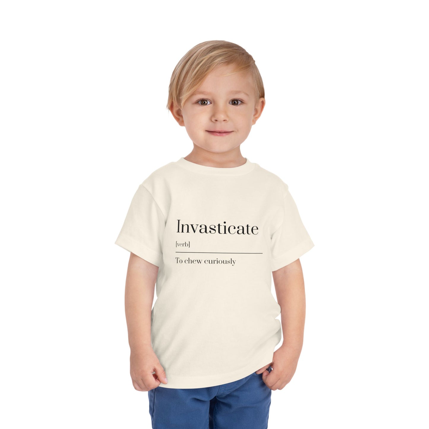 Curious Toddler Tee - Cute Short Sleeve Shirt, Kids Gift, Playful T-Shirt, Educational Apparel, Toddler Clothes