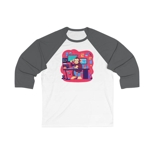 Unisex 3\4 Sleeve Baseball Tee