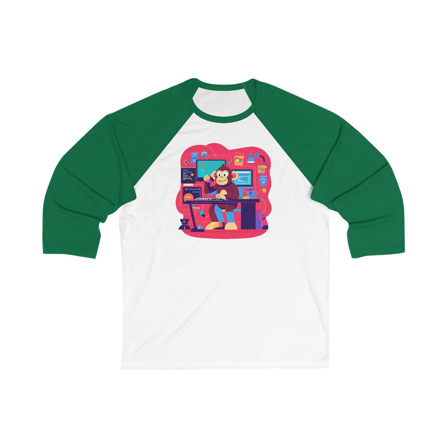Unisex 3\4 Sleeve Baseball Tee