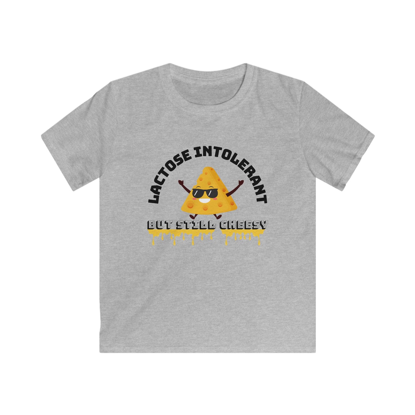 Cheesy Kids Tee - Lactose Intolerant Humor, Cute Funny Kids Shirt, Gift for Cheese Lovers, Summer Apparel, Birthday Present, Playtime Wear