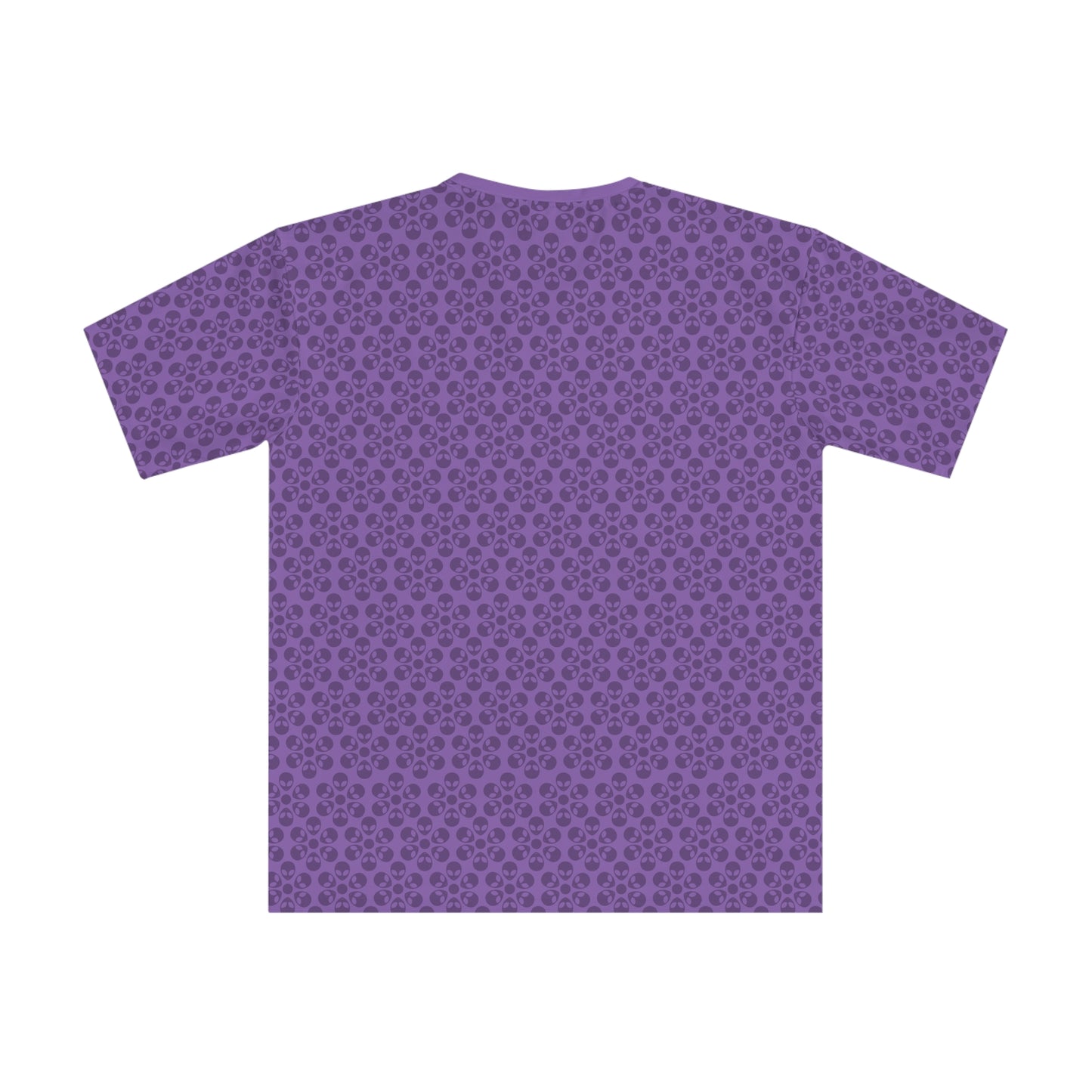 Mens Casual Graphic Tee Stylish Loose Tshirt Gift for Him Summer Fashion Relaxed Fit Wear Alien Flowers Light Purple