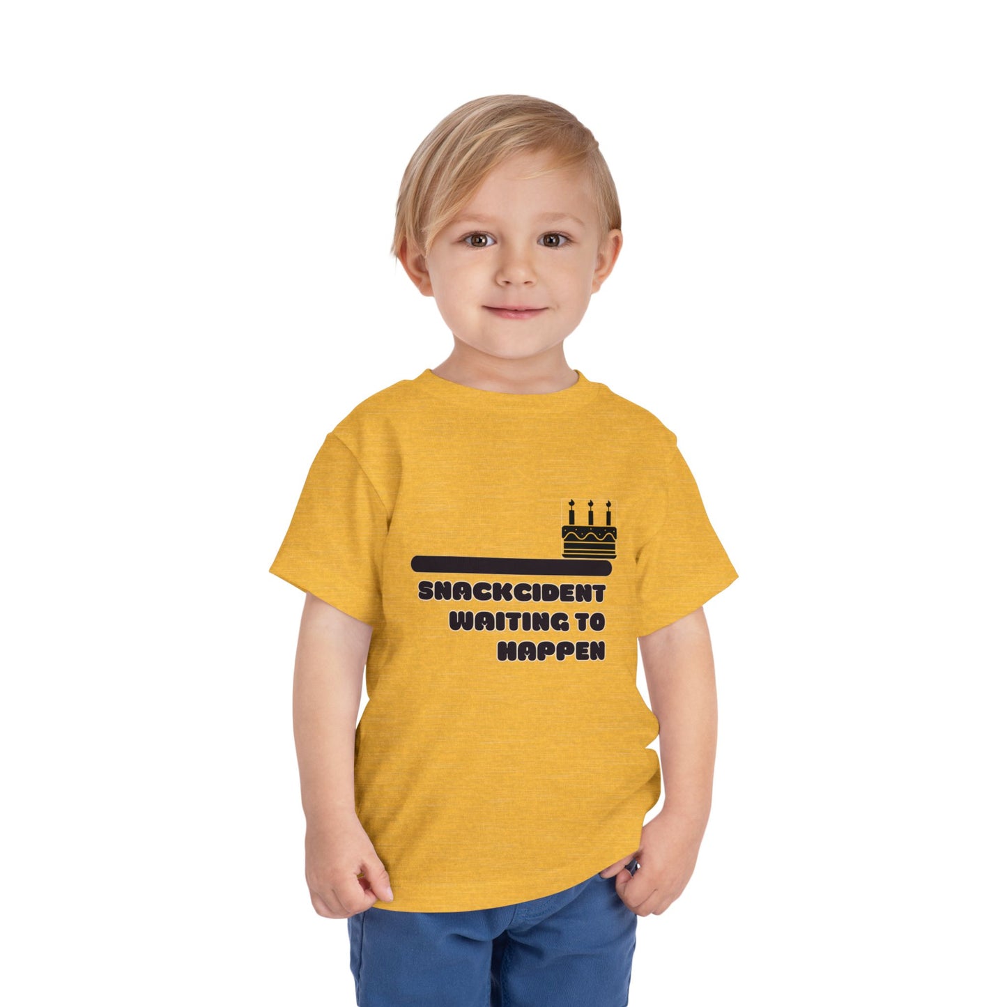 Toddler Birthday Tee - Shackcident Waiting to Happen, Cute Kids Shirt, Fun Party Outfit, Gift for Birthdays, Playful Toddler Apparel