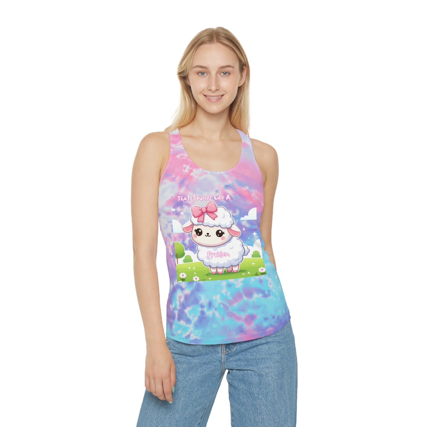 Cute Tie Dye Racerback Tank Top - Perfect for Summer Vibes & Casual Outings