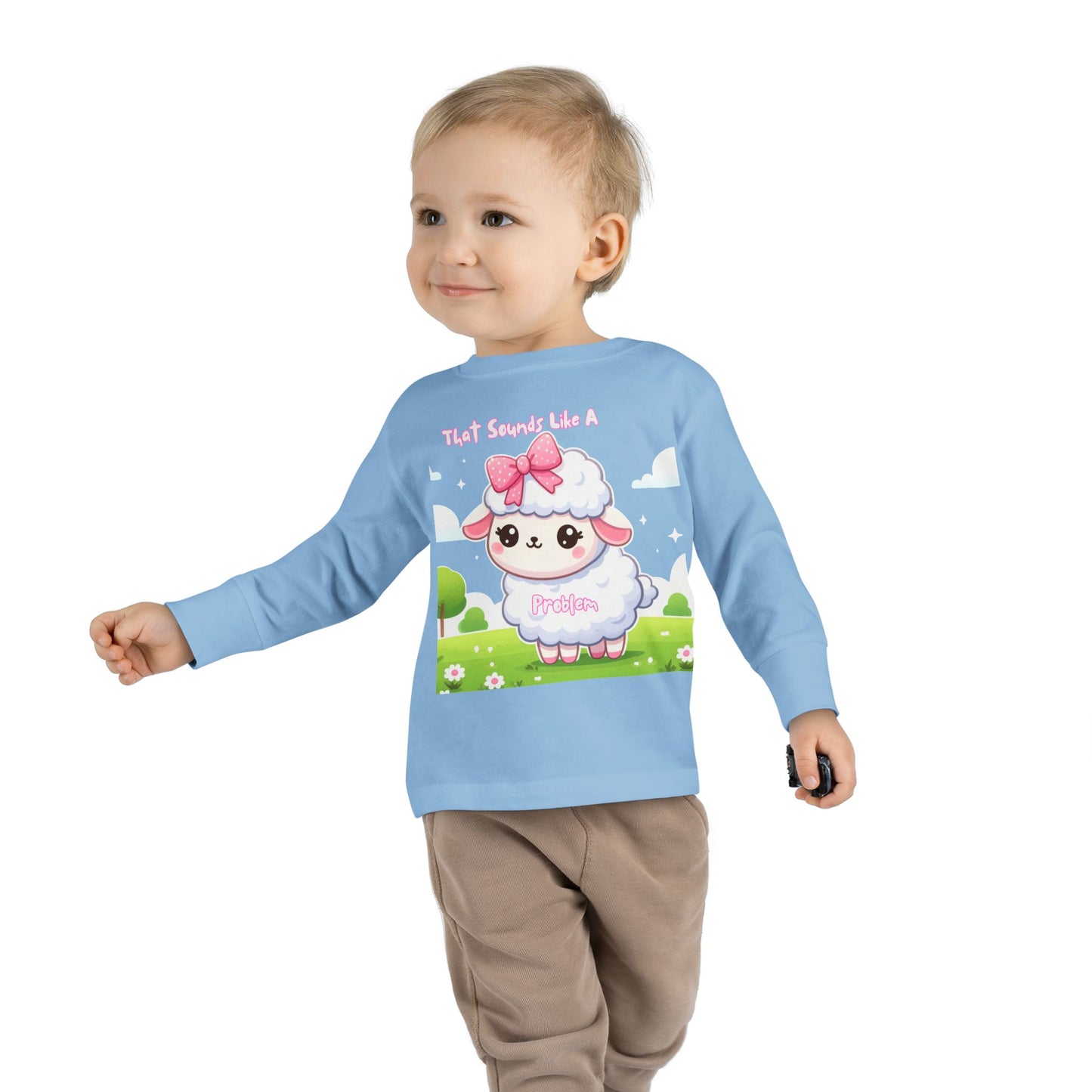 Cute Toddler Long Sleeve Tee - "That Sounds Like A Party" Design