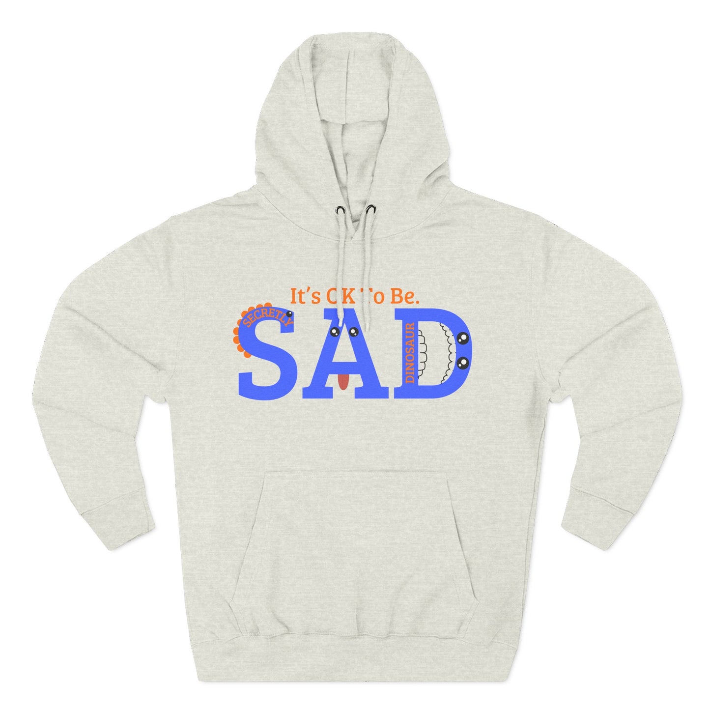 SAD Three-Panel Fleece Hoodie