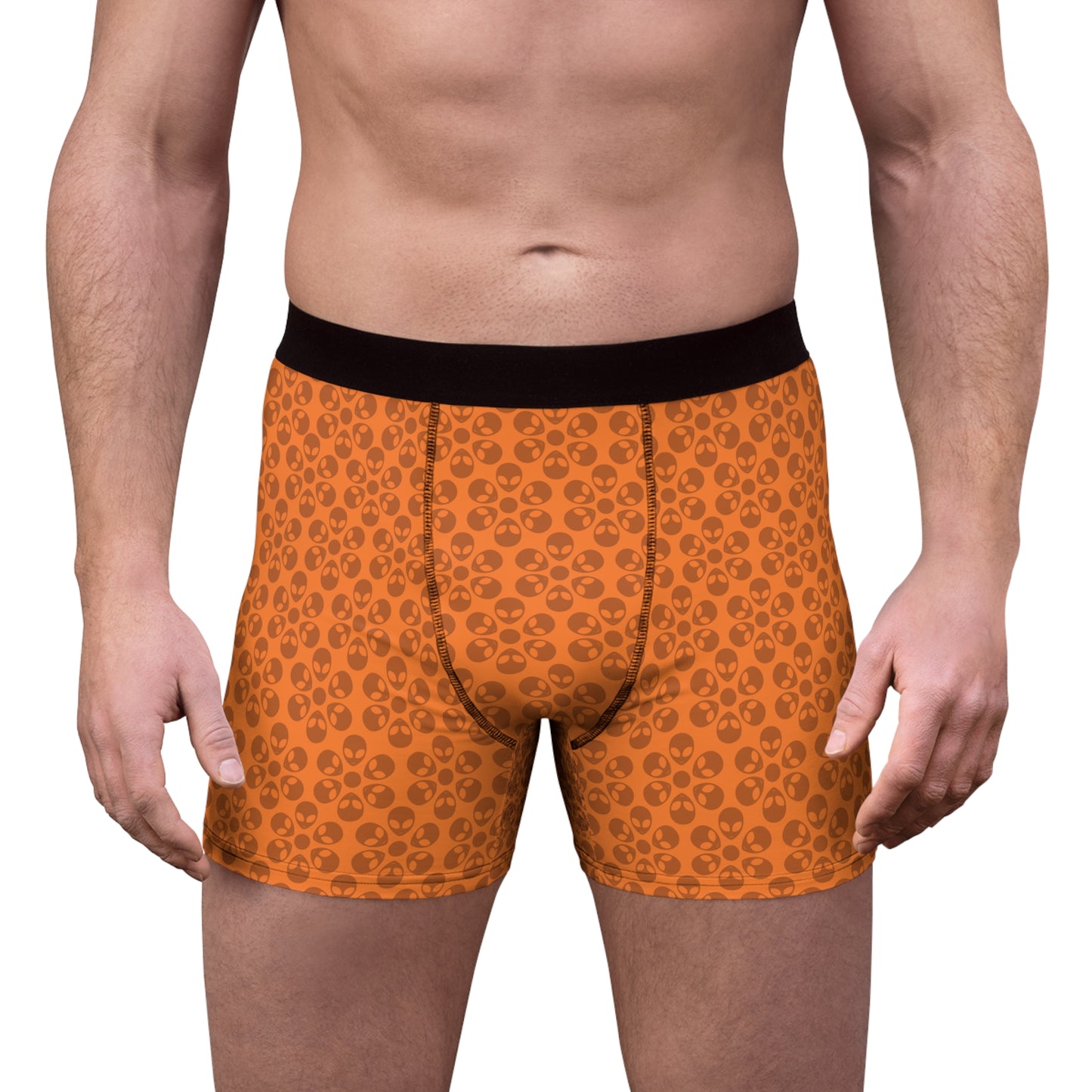Mens Boxer Briefs  Alien Flowers Crusta