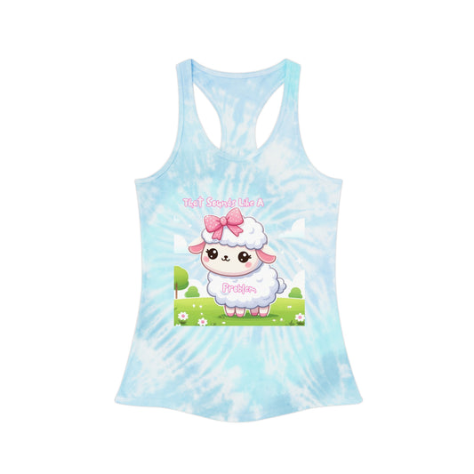 Cute Tie Dye Racerback Tank Top - Perfect for Summer Vibes & Casual Outings