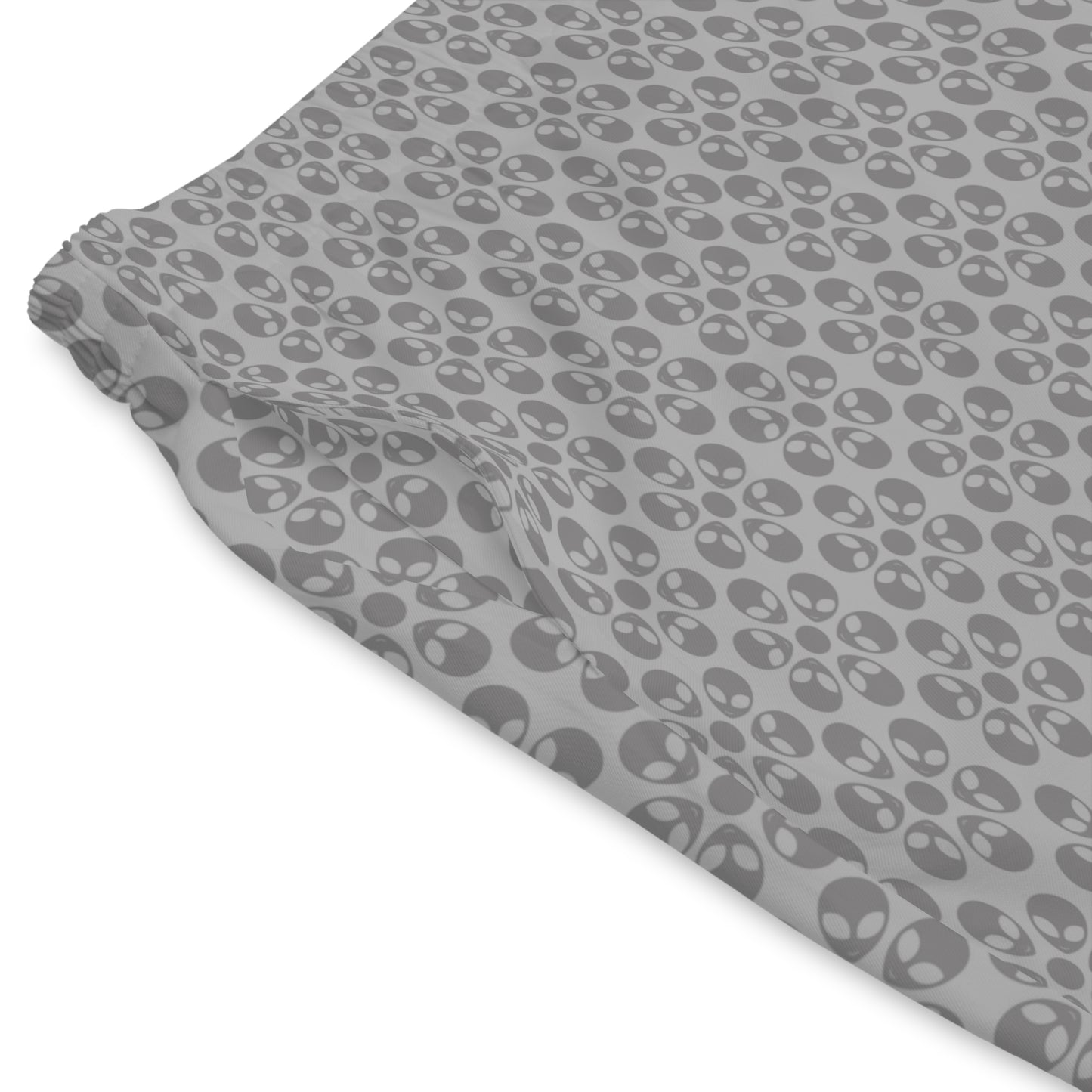 Mens Elastic Beach Shorts  Alien Flowers Light Grey