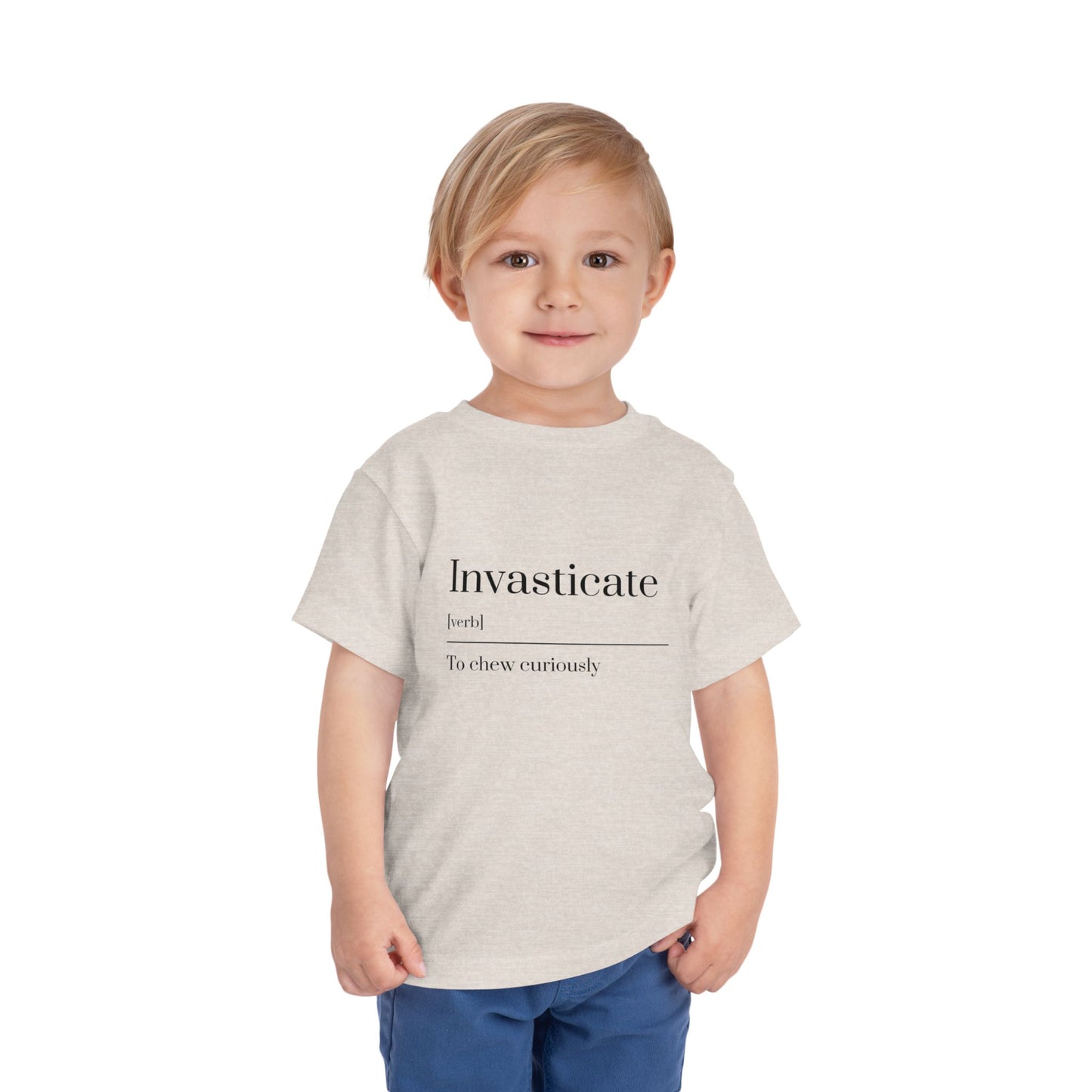 Curious Toddler Tee - Cute Short Sleeve Shirt, Kids Gift, Playful T-Shirt, Educational Apparel, Toddler Clothes