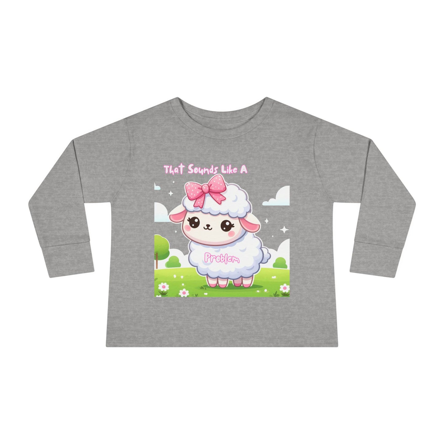 Cute Toddler Long Sleeve Tee - "That Sounds Like A Party" Design