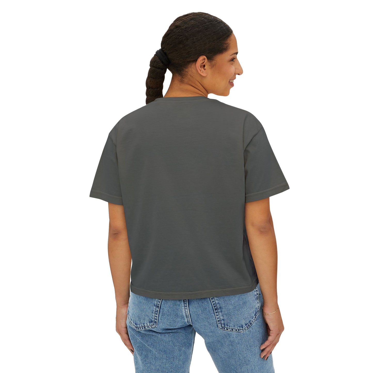 Curious Adventure Women's Boxy Tee, Casual Summer Top, Gift for Foodies, Vintage Inspired Shirt, Chew Curiously Tee