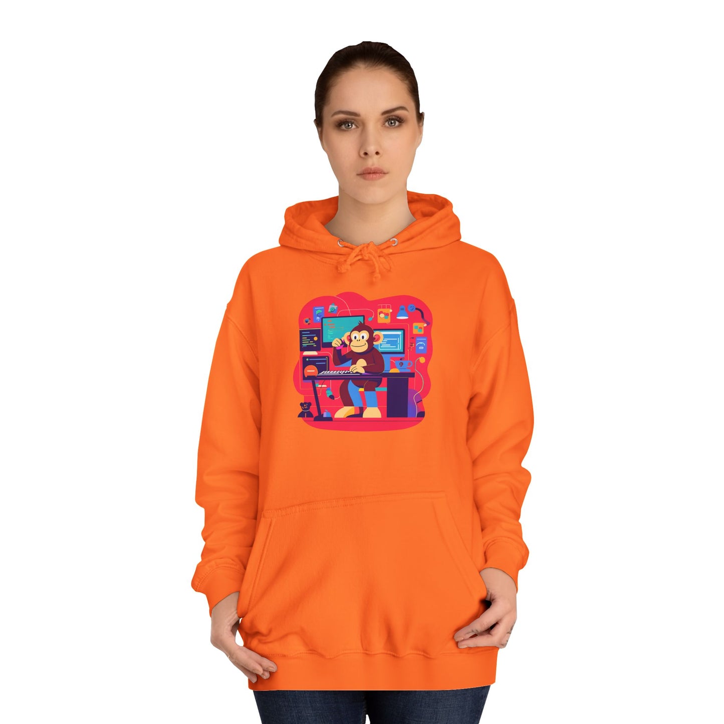 Colorful College Hoodie, Unisex Sweatshirt, School Spirit Wear, Gift for Students, Cozy Campus Apparel, College Graduation Gift