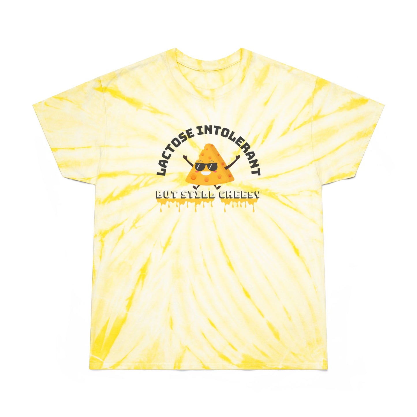 Lactose Intolerant Tie-Dye Tee, Fun and Vibrant Yellow T-Shirt for Food Lovers, Perfect Gift for Dairy-Free Friends, Summer Vibes, [...]