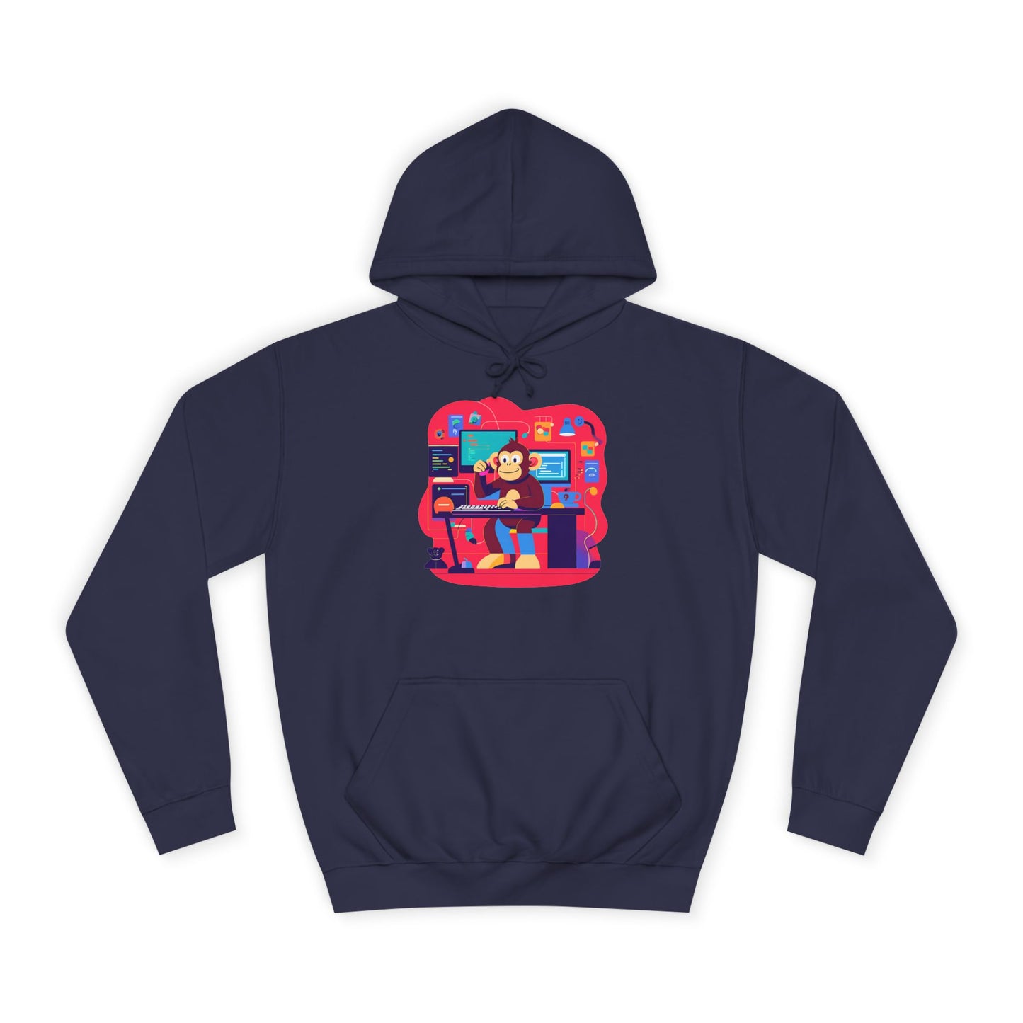 Colorful College Hoodie, Unisex Sweatshirt, School Spirit Wear, Gift for Students, Cozy Campus Apparel, College Graduation Gift