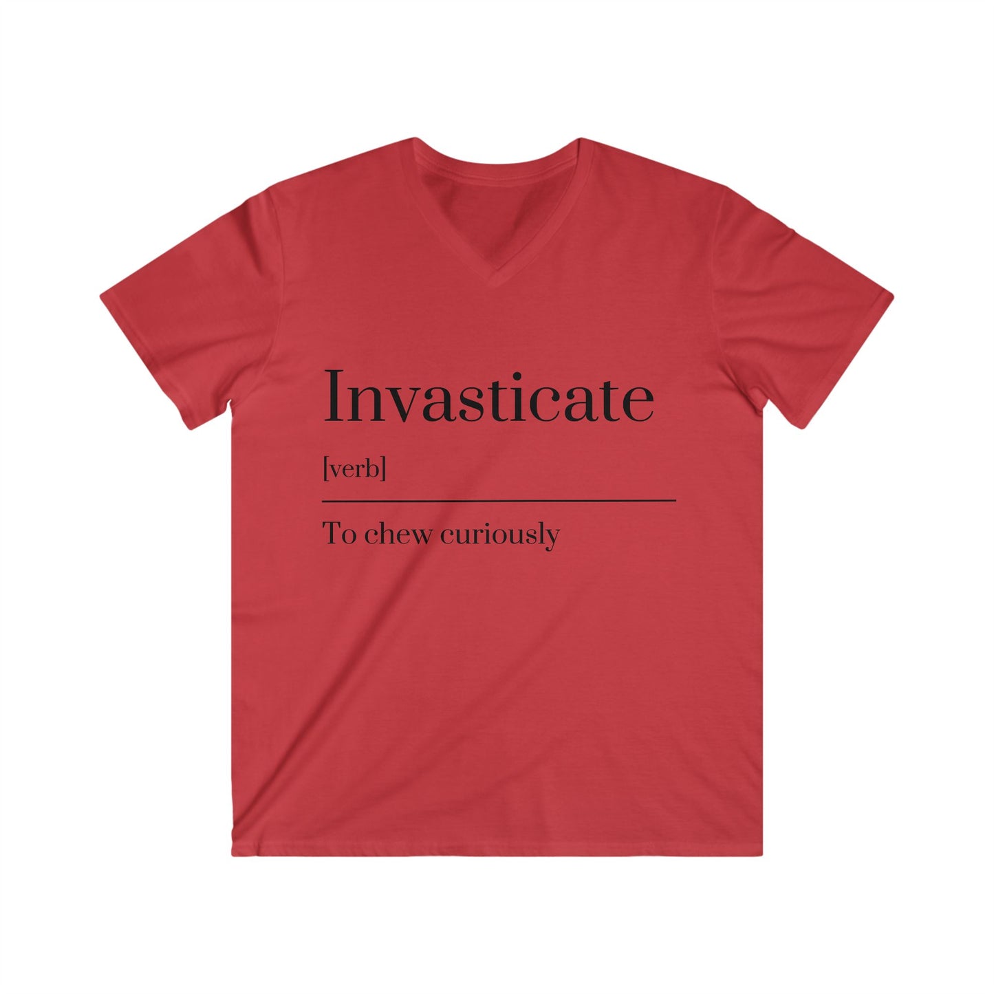Men's Fitted V-Neck Short Sleeve Tee