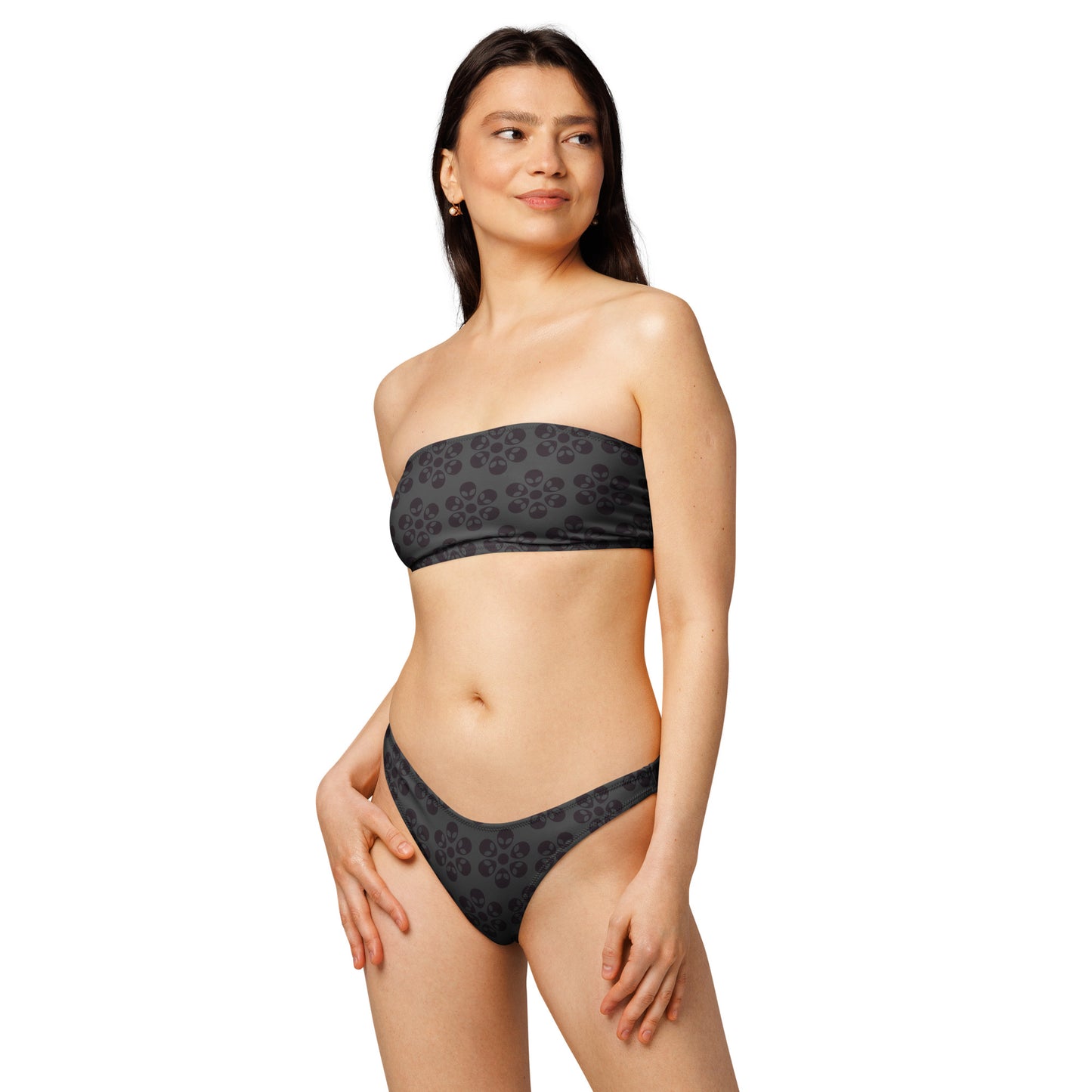 Alien Flowers - Recycled bandeau bikini - Eclipse.