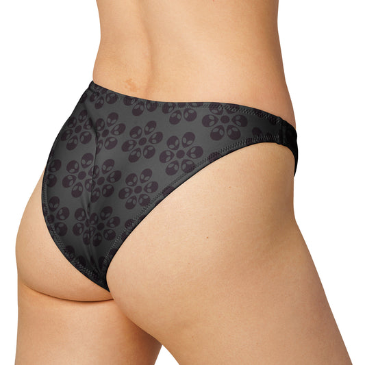 Alien Flowers - Recycled V-cut bikini bottom - Eclipse.