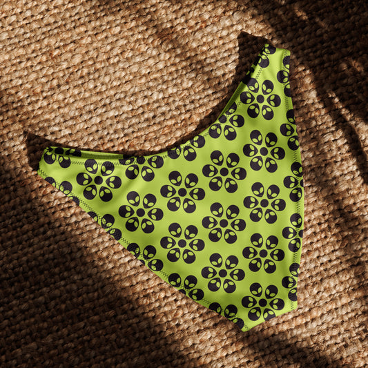 Alien Flowers - Recycled V-cut bikini bottom - Mindaro.